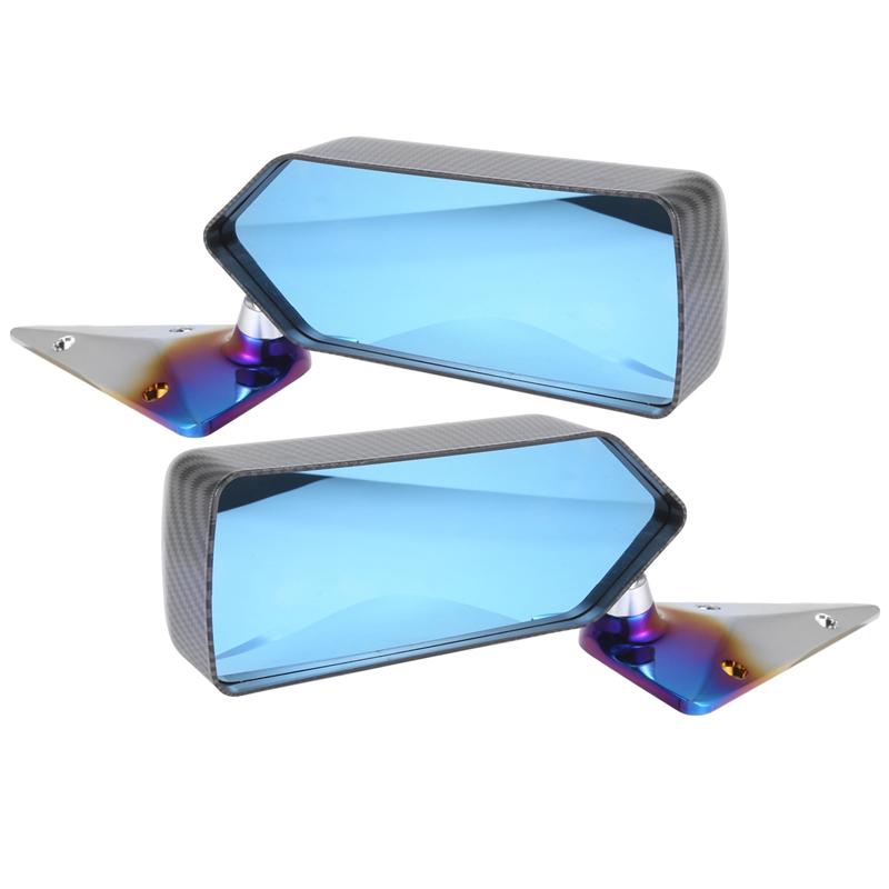 1Set Car Rear View Mirror F1 Rear Mirror Racing Universal Side Mirror F1 Style Rear View Mirror-A87Q