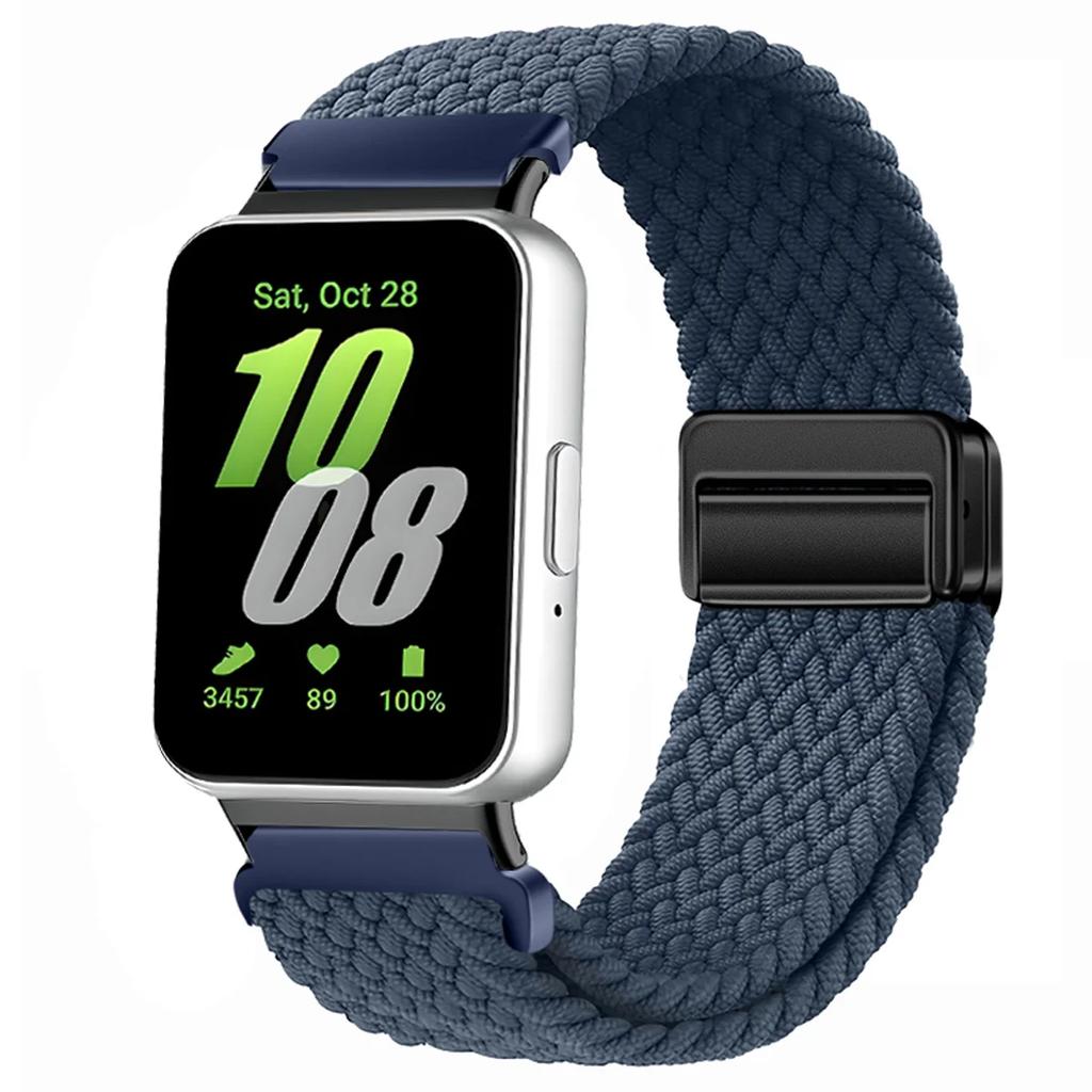 Magnetic Sport for Samsung Galaxy Fit 3 Watch Braided Strap Watchband for Samsung Galaxy Fit 3 Band Accessories Replacement