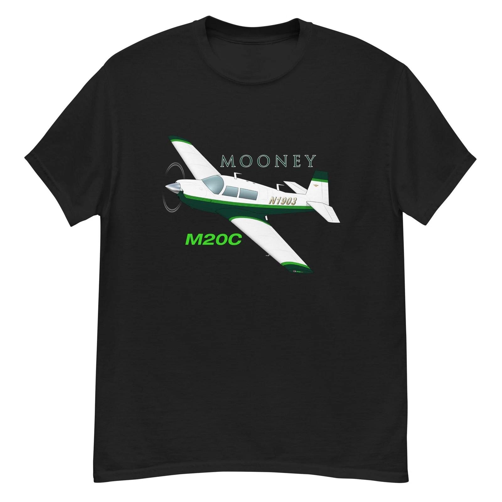 

Flyboy Toys Mooney M20C (Green) Airplane T-shirt (AIRDFFM20C-G1) - Add Your N# M