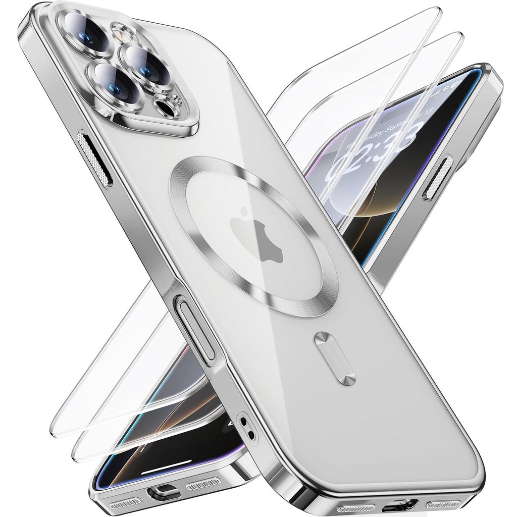 Beschichtung Weich Für Magsafe Handyhülle Für iPhone 17 16 15 14 13 12 11 Pro Max Plus Air Magnetisches Kabelloses Laden Transparente Hülle