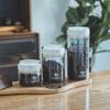 Moisture-proof Coffee Beans Vacuum Sealed Tank Large Capacity Transparent Glass Food Storage Jars with Exhaust Valve