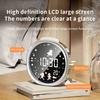 LED Alarm Clcok Digital Clcok LCD Screen Week Temperature Display Snooze Brightness Adjustable Voice Control Table Clock