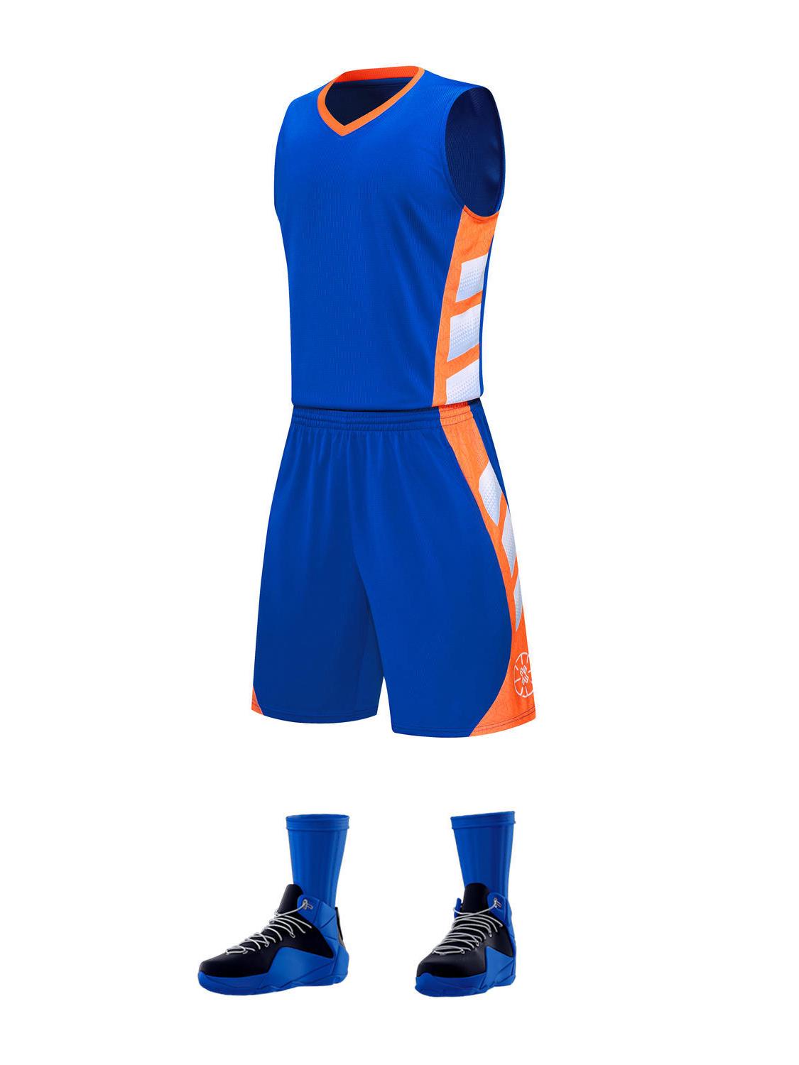 

Quick-Drying Basketball Jersey Set for Kids and Adults - Training & Competition Sportswear with Custom Team Printing 4XL