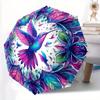 1pc Hummingbird MandalaAutomatic Open/close, All-Season Portable Folding Umbrella for Friends, Travel, Everyday, Events - Compact Parasol, O