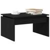 Coffee Table Black Oak Look 68 X 50 X 38 Cm Engineered Wood