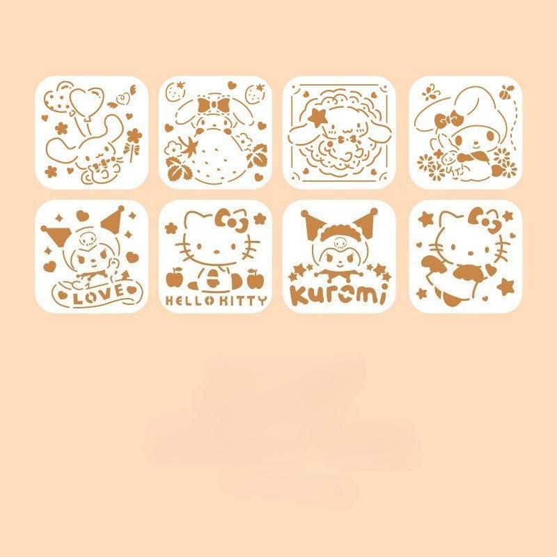 4/6pcs/set Floral Butterfly Stencil Templates for Scrapbook Wall Small Creative Design DIY Decor Stencils for Painting and Decor