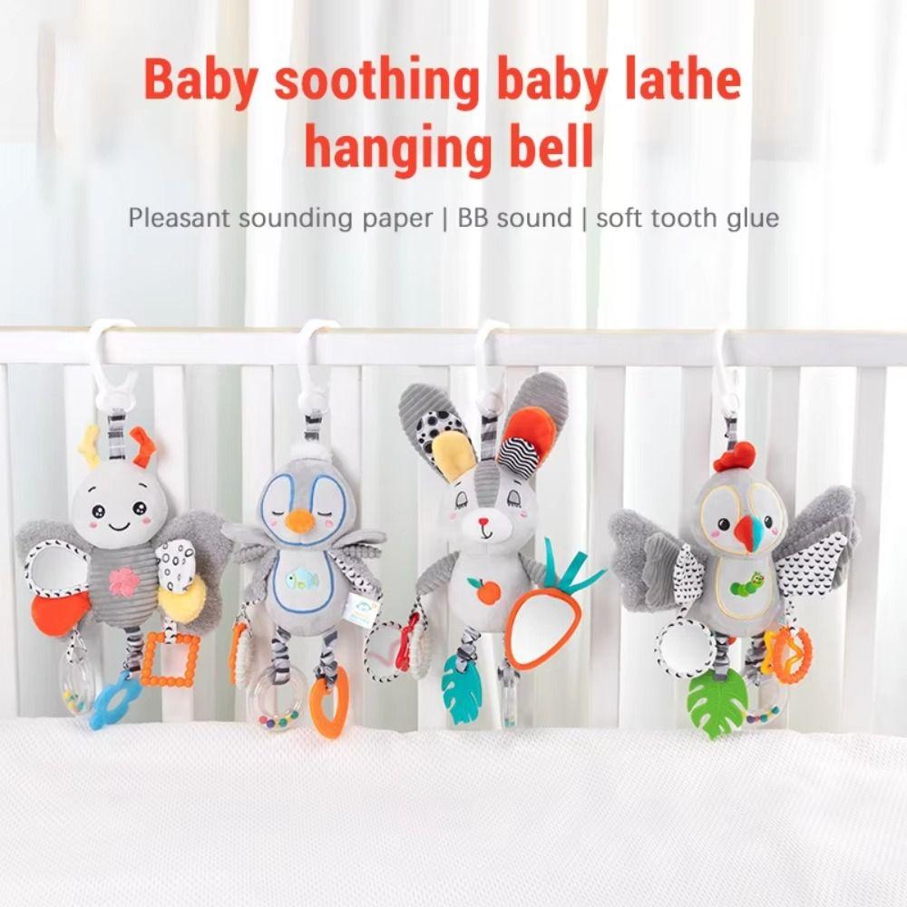 PP Cotton Newborn Rattles Plush Toys Early Education Plush Rattle Teether Toys  Baby Crib