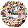 50PCS Cute Dachshund Stickers: Waterproof, Decorative Graffiti for Water Bottles & Computers