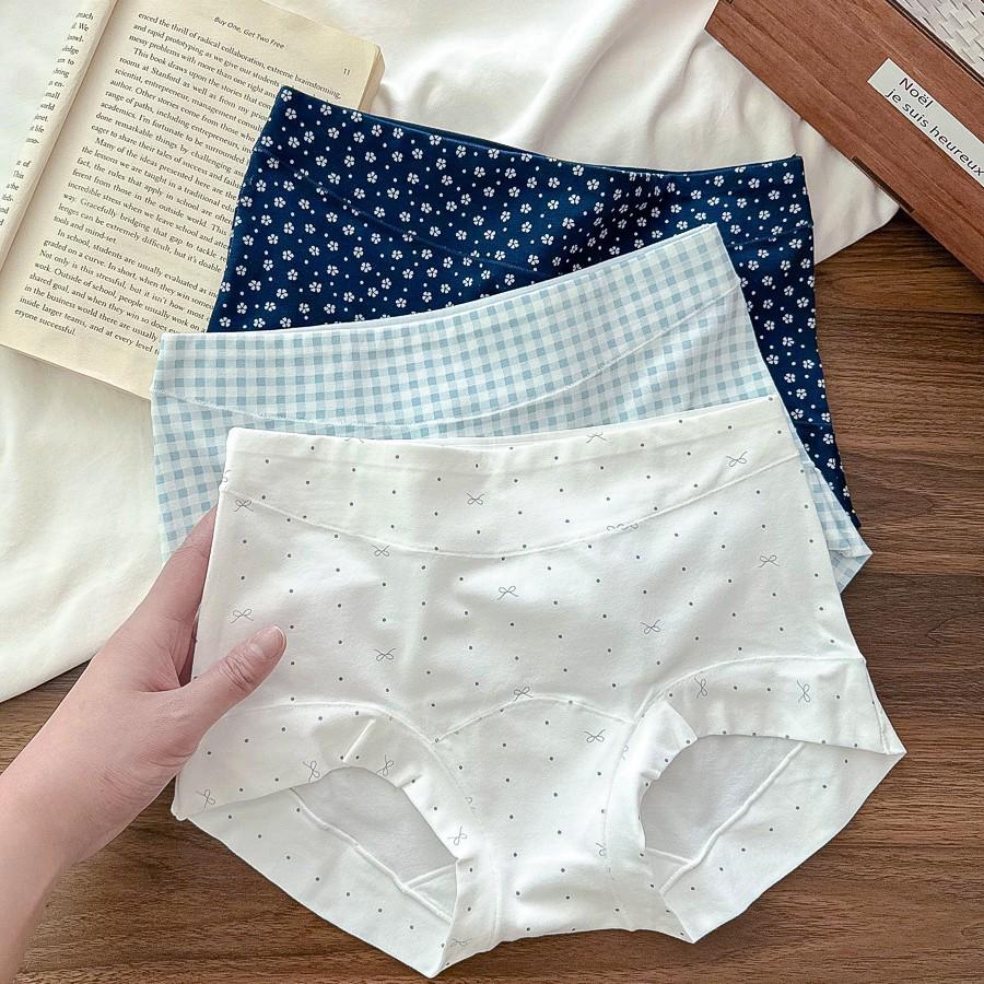 10A Women's Pure Cotton Mid-Rise Briefs - Antibacterial, Skin-Friendly Summer 2025 Style