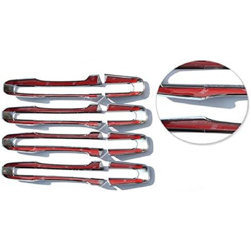 Black Exterior Car Door Handle Cover Trim 8pcs for Land Rover Range Rover Evoque 2012-2018