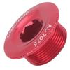 2pcs Crank Cover Screw Cap Aluminum Alloy M20 Mountain Bike Bicycle Crank CoverRed