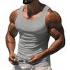 Men Solid Color I Shaped Fitness Training Gym Workout Sports Sleeveless Tank Top