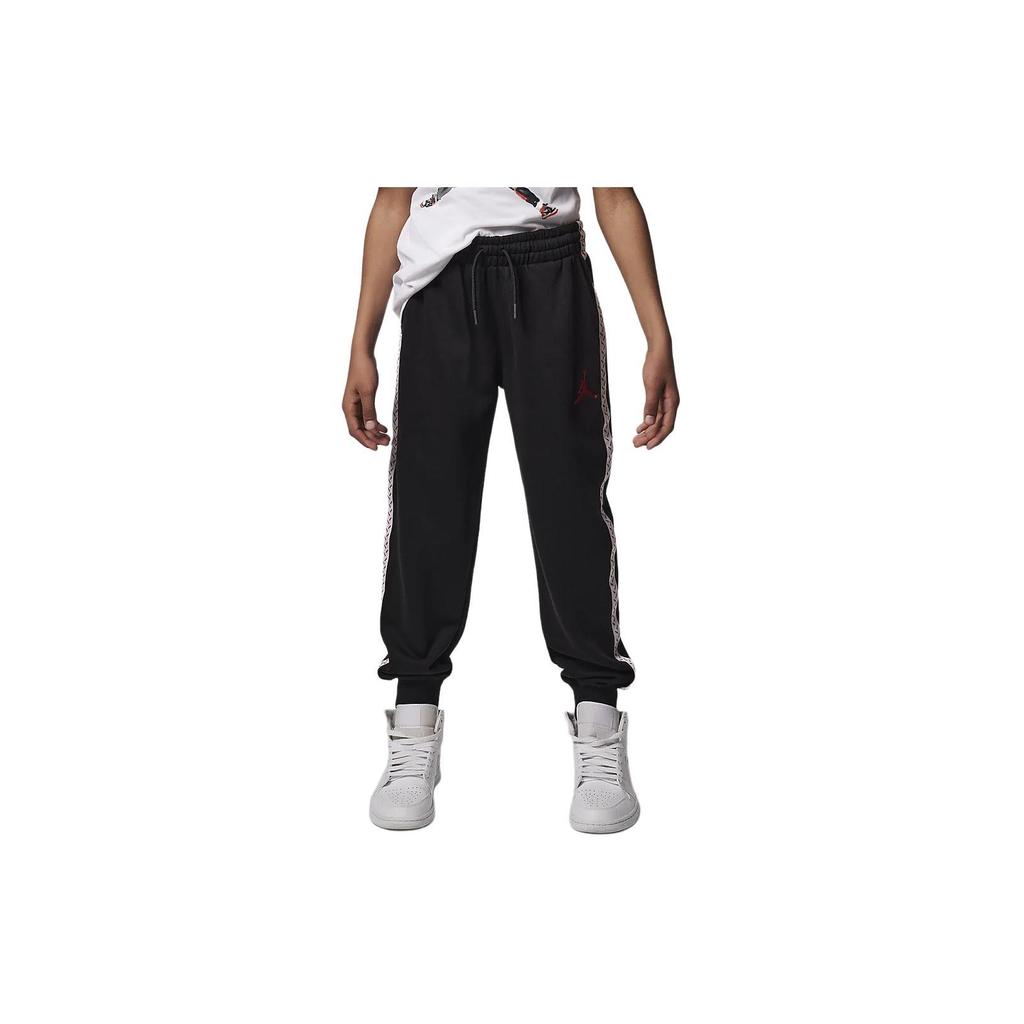 Jordan Knit Sports Pants With MJ Flight MVP Logo Kids Bottoms Black HF2545-010