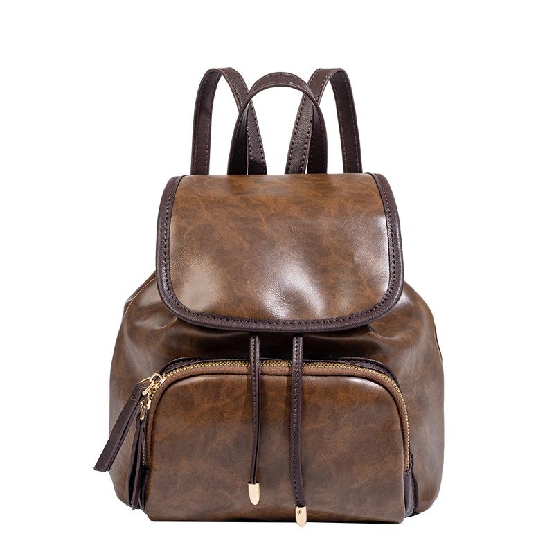 

Осень-Зима 2025 Ретро Рюкзак Большой Вместимости Студенческий Рюкзак для Поездок Повседневный Универсальный Рюкзак Модная в Этом Году Женская Сумка на Двойном Плече коричневый