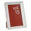 White Photo Frame - Gift Decor - Plastic Glass - 6 Pieces - 18x13x22.5 Cm - Rectangular - Interior Decoration