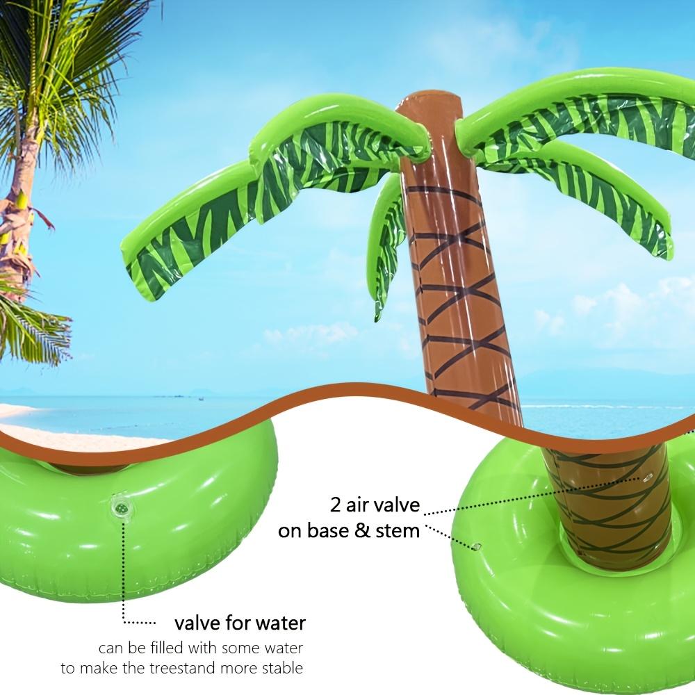 1 Pezzo 176Cm/69.29Pollici Gigante Gonfiabile Palma Albero Tropicale Esterno PVC Decorazione Albero Per Estate Spiaggia Piscina Feste Accessori