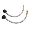 2PCS 1 4 Inch Male NPT RV Hose with QCC1 Type1 Connector for 20lb to 40lb Dual Tank and Vertical Regulator 15in Long