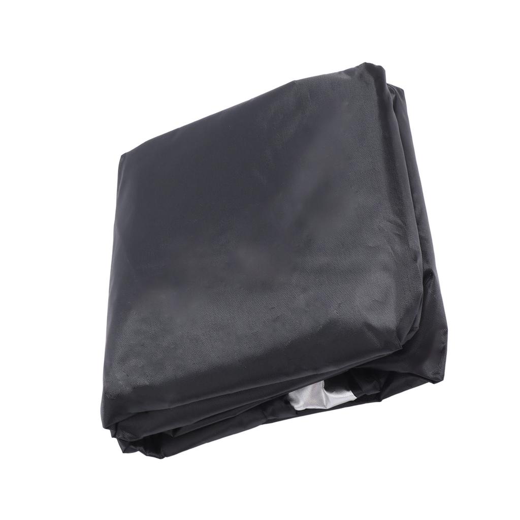 Outdoor Chair Cover Black Oxford Cloth Waterproof Wind Dust UV Proof Furniture Cover with Buckle Adjustable Drawstring