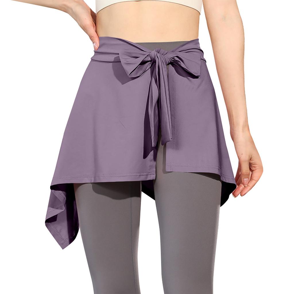 Women Skirt Elastic Yoga Culottes For Women Athletic Shorts Lightweight High Waist Skinny Solid Joggers