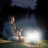 Vintage Style Mini LED Camping Lantern Warm White USB Recharge Travel Tent Lamp Vintage Outdoor Activity Lighting Portable Fishing Lamp