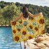 Sonnenblumen-Handtuch Schnelltrocknende Strandtücher Sind Geeignet Für Schwimmbäder Camping Yoga Und Das Fitnessstudio