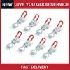 Universal Handle Toggle Clamp Latch Lock Hasp with Hole 100Kg 220Lbs Pack of 8