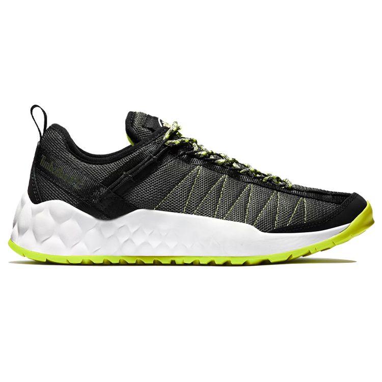 Timberland Solar Wave LT Low Hiking Shoe Black Grey Volt Green Men A2AYSA58
