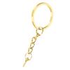 10pcs Key Ring Alloy Key Chain Ring Parts with Screw Eye Pin Connector DIY AccessoriesGold 25mm / 1in