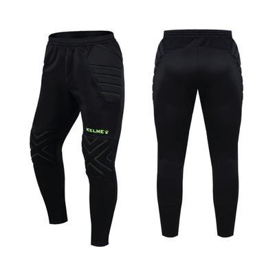 Spodnie bramkarskie Kelme Professional z ochraniaczami do piłki nożnej, dla bramkarza i do paintballa, czarne, rozmiar 3XL