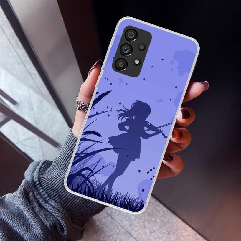 Music Violin Phone Case For Samsung Galaxy A17 A57 A37 A16 A26 A36 A56 A15 A25 A35 A55 A14 A13 A54 A53 A34 A24 A33 A23 Galaxy A1
