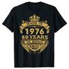 MADE IN 1976 50 YEARS OF BEING AWESOME T-shirts Men Fashion Print Tshirt Loose Oversized Streetwear Hip Hop Unisex T Shirt