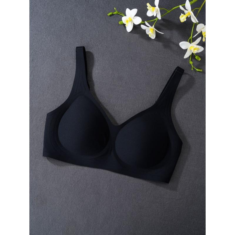 Women S Smooth Seamless Wireless Thin Cup Gathered Anti Sagging Large Breast Minimizer Bra S
