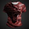 Men's T-Shirts Retro Animal Street 3d Print Short Sleeves Vintage Top T Shirt For Men Clothing Oversized Shirt Tee Summer T-Shirts Men’s