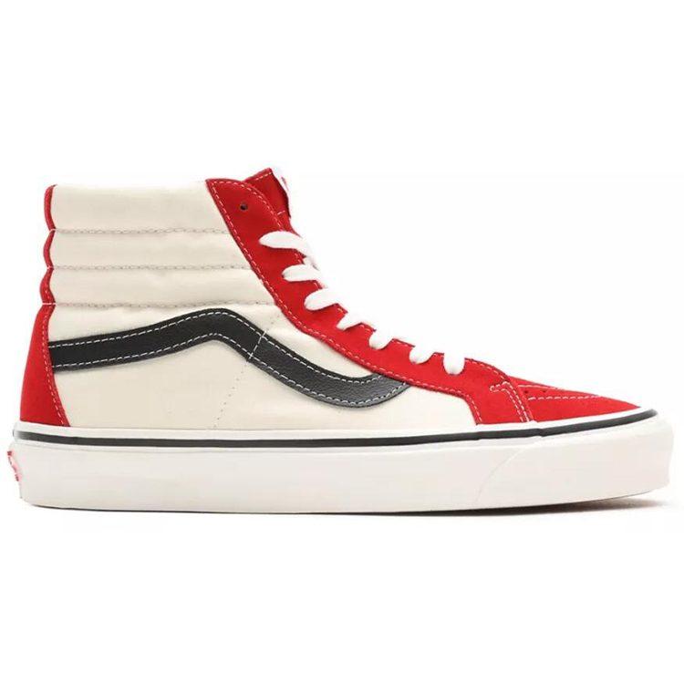 Vans SK8 Hi 38 DX Anaheim Factory-White Red VN0A38GF4UK