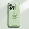 Green Bottom Line Dog for Apple 16 Promax Cartoon Female Model for IPhone Mobile Phone Case 15 New Model 14 Hydrogel Shell