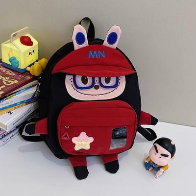 Cute and Funny Schoolbag New Contrasting Colors Niche Flow Out Small Backpack Large Capacity Backpack