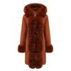 Women's Autumn and Winter Velvet Cotton-padded Clothes Women's Removable Fur Collar Warm Pie Overcome
