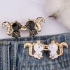 Waist Tightening Clip Squirrels Waist Tighten Pins for Jeans Clothing Accessories Pants Fitness Pin Waist Buckle 3/6PCS