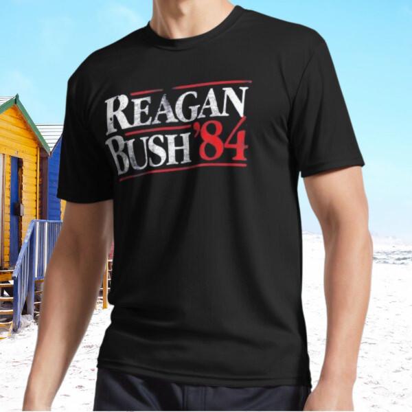 New Reagan Bush 84 Active T-Shirt Funny Size S - 5XL S