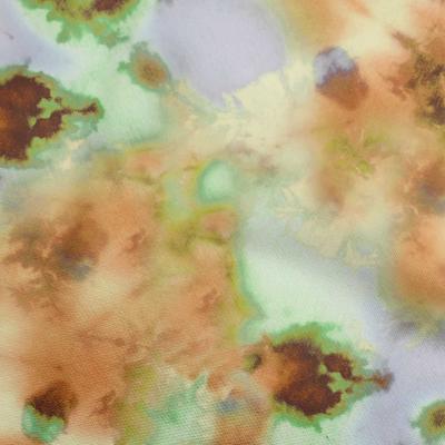 Cotton Cambric Brown Fabric Asian Tie & Dye Fabric For Sewing Printed Craft Fabric By The Yard 42 Inch