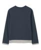 MILLO ARCHIVE Skin Layered Henley Neck T-Shirt [Navy]