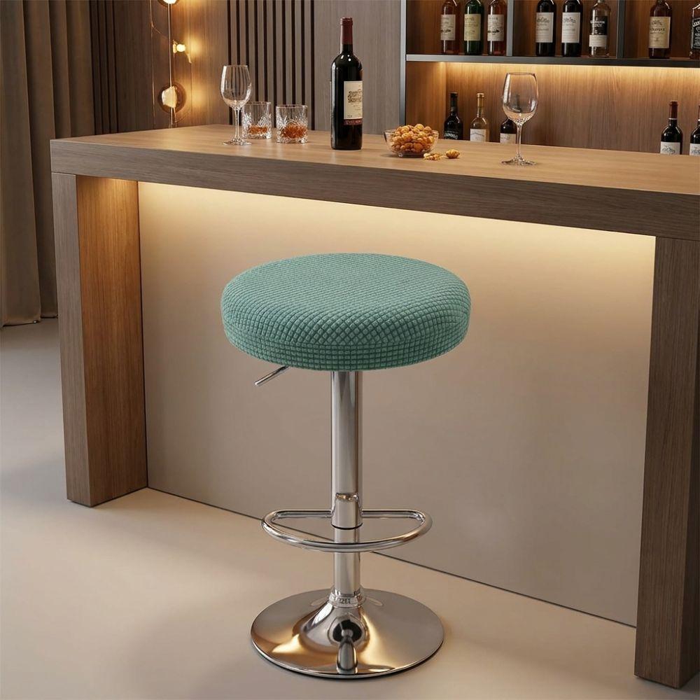 Wear-resistant Slipcover Soft Elastic Bar Stool Covers Round Stool Chair Cover Bar Counter