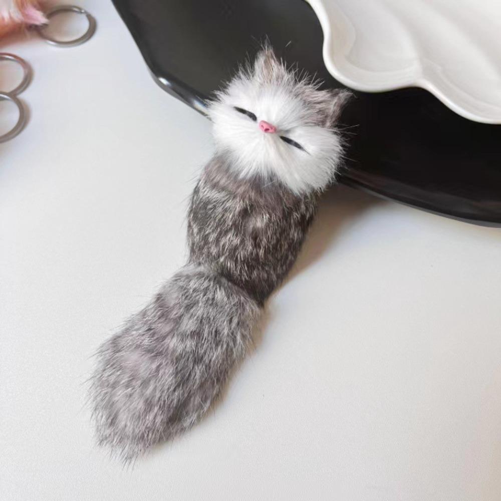 Beautiful Plush Pendant Keychain Handbag Accessories Car Accessories Bag Keyring Gift Little Fox Key Chain