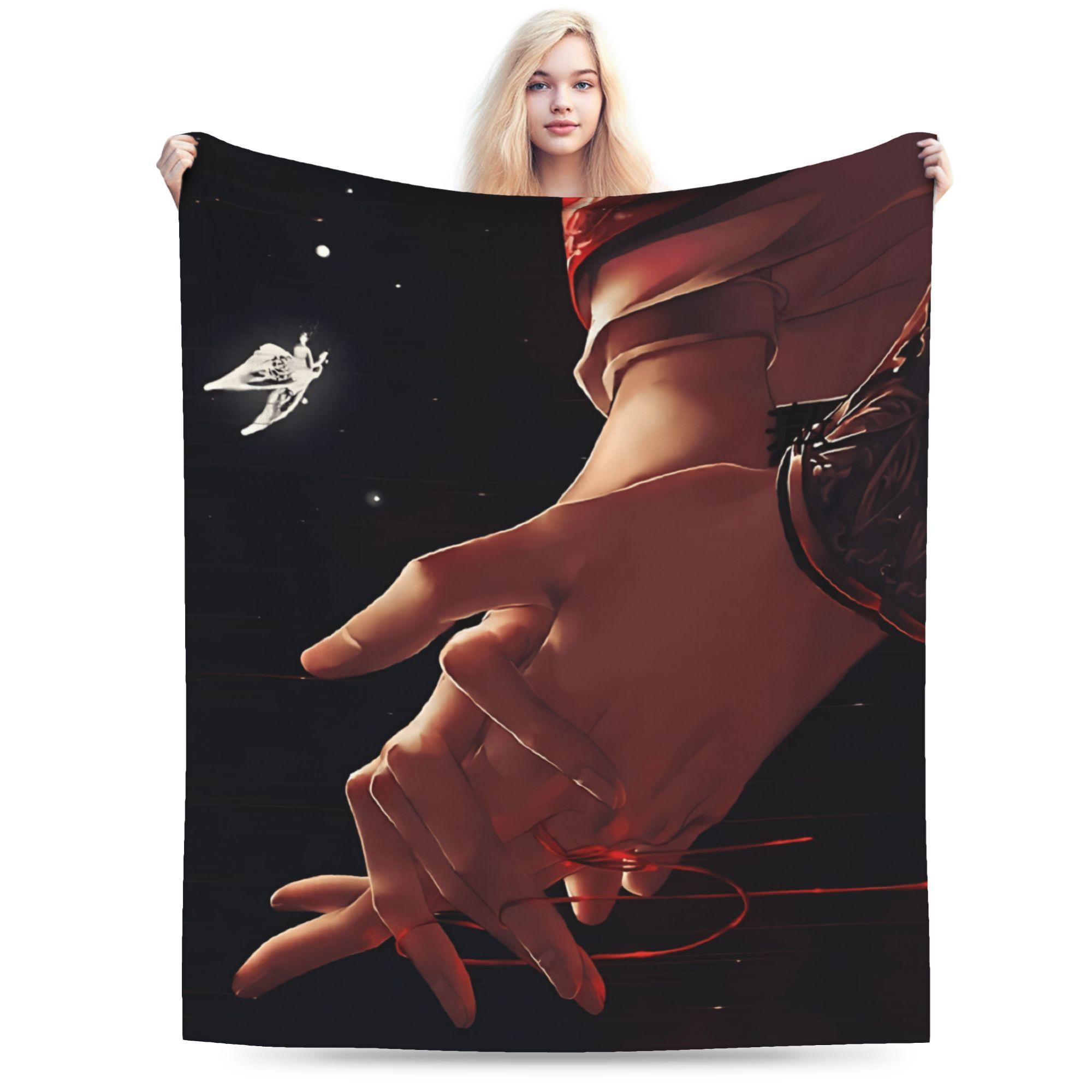 HuaLian Soft Blanket TGCF Kids Plush Throw Blanket Funny Bedroom Flannel Bedspread Sofa Bed Cover 70x100cm