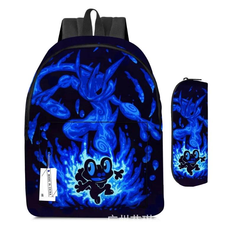 Stitc Cartoon Full Print Backpack Student Bag Pencil Case Two-Piece Set Children'S Backpack