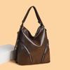 Women's Versatile Luxury Backpack: Large Capacity Textured Shoulder & Crossbody Tote Bag