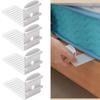 4PCS Adjustable Bed Sheet Grippers Invisible Bed Cover Fixing Clip  Bedroom Organization