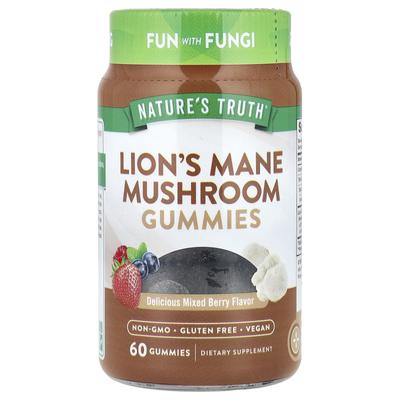 Nature'S Truth, Deer Antler Mushroom Gummies, Delicious Mixed Berry, 60 Gummies