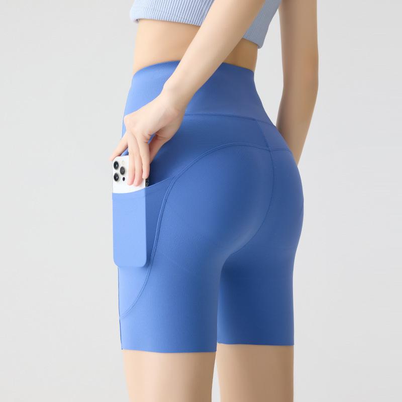 

Women s High Waist Summer Pocket Yoga Pants - Three-Quarter Length, Shark Skin, Hip Lifting, Nude Feel, Thin Layer. Perfect for Outdoor Wear. 2XL [135-150 lbs]