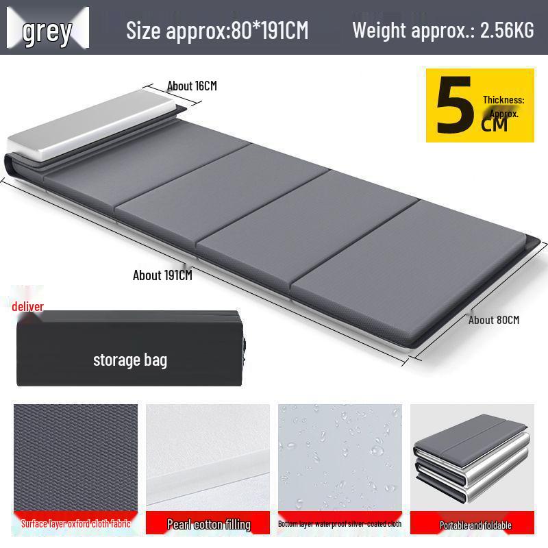 Thickened Waterproof Folding Sleeping Pad: Moisture-Proof Yoga and Nap Mat for Camping and Office Use